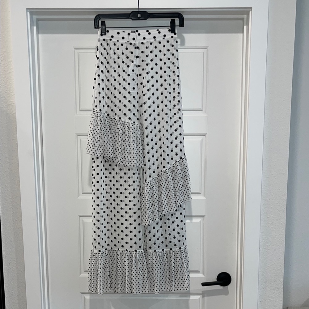 ASOS Black and White Asymmetrical pants